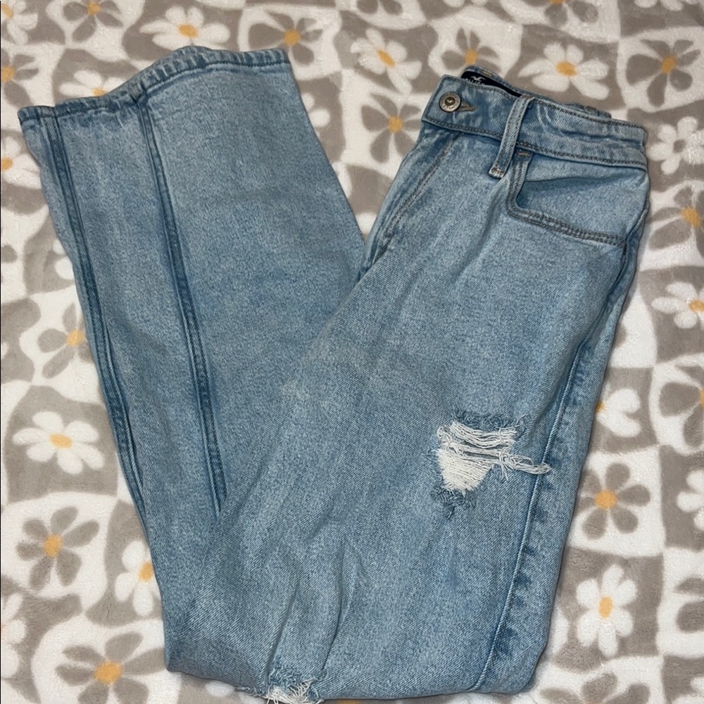 Hollister Light Blue High-Rise Jeans